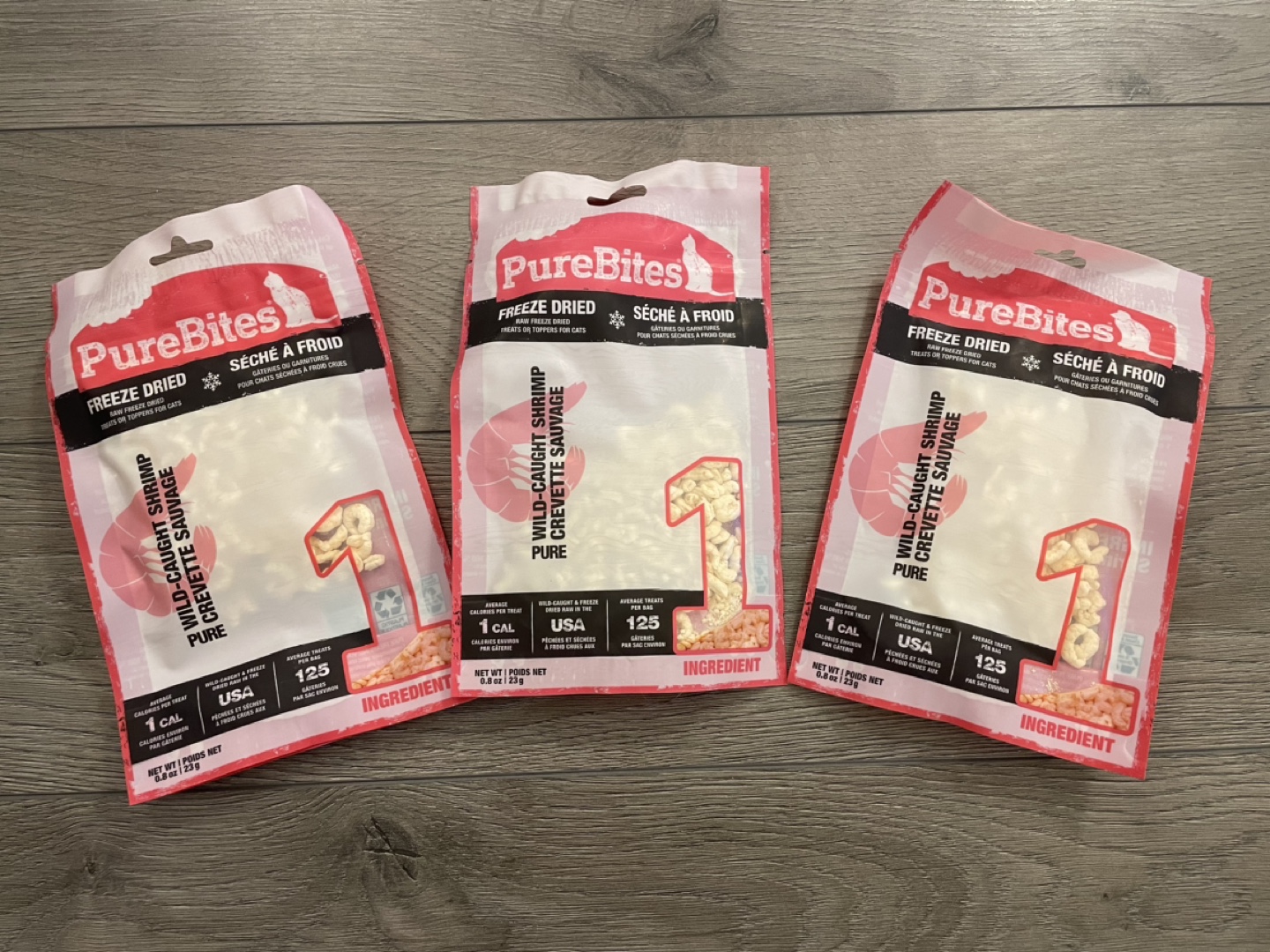 PureBites Freeze Dried Wild-Caught Shrimp Cat Treats