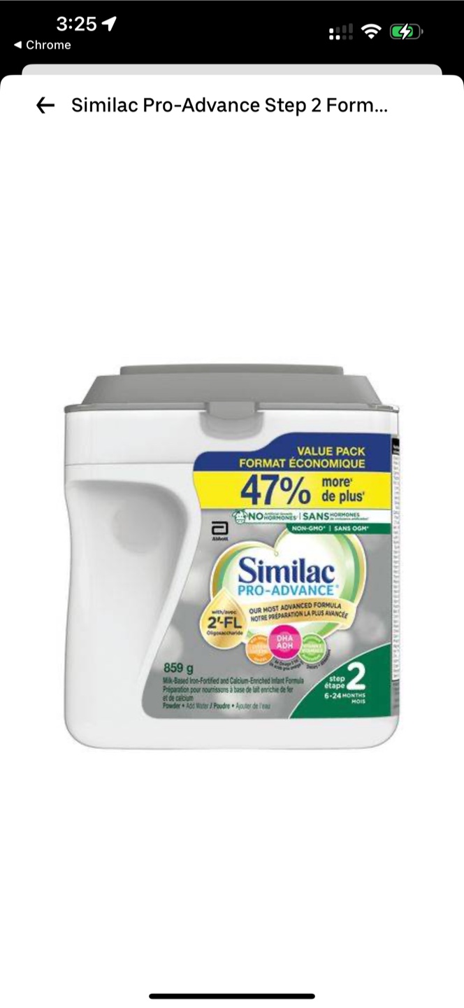 Similac Pro-Advance Step 2 Infant Formula - 859g