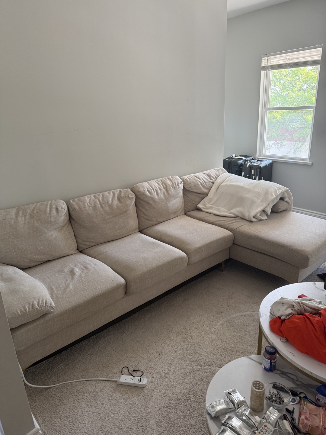 Beige Sectional Sofa