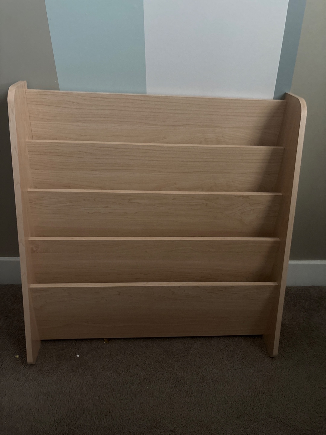 Wooden Book Rack Organizer