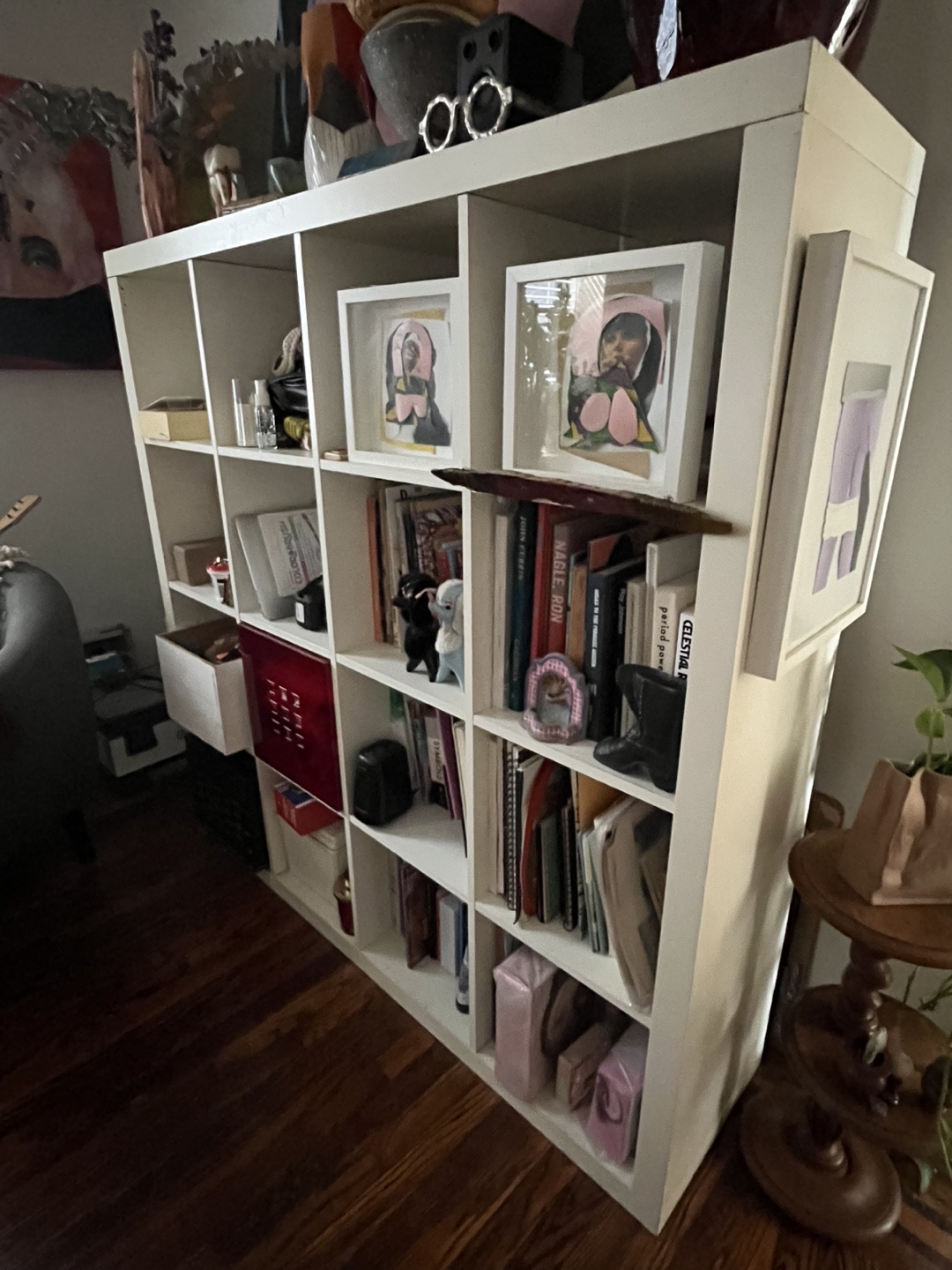 White IKEA Kallax Shelving Unit - photo 2