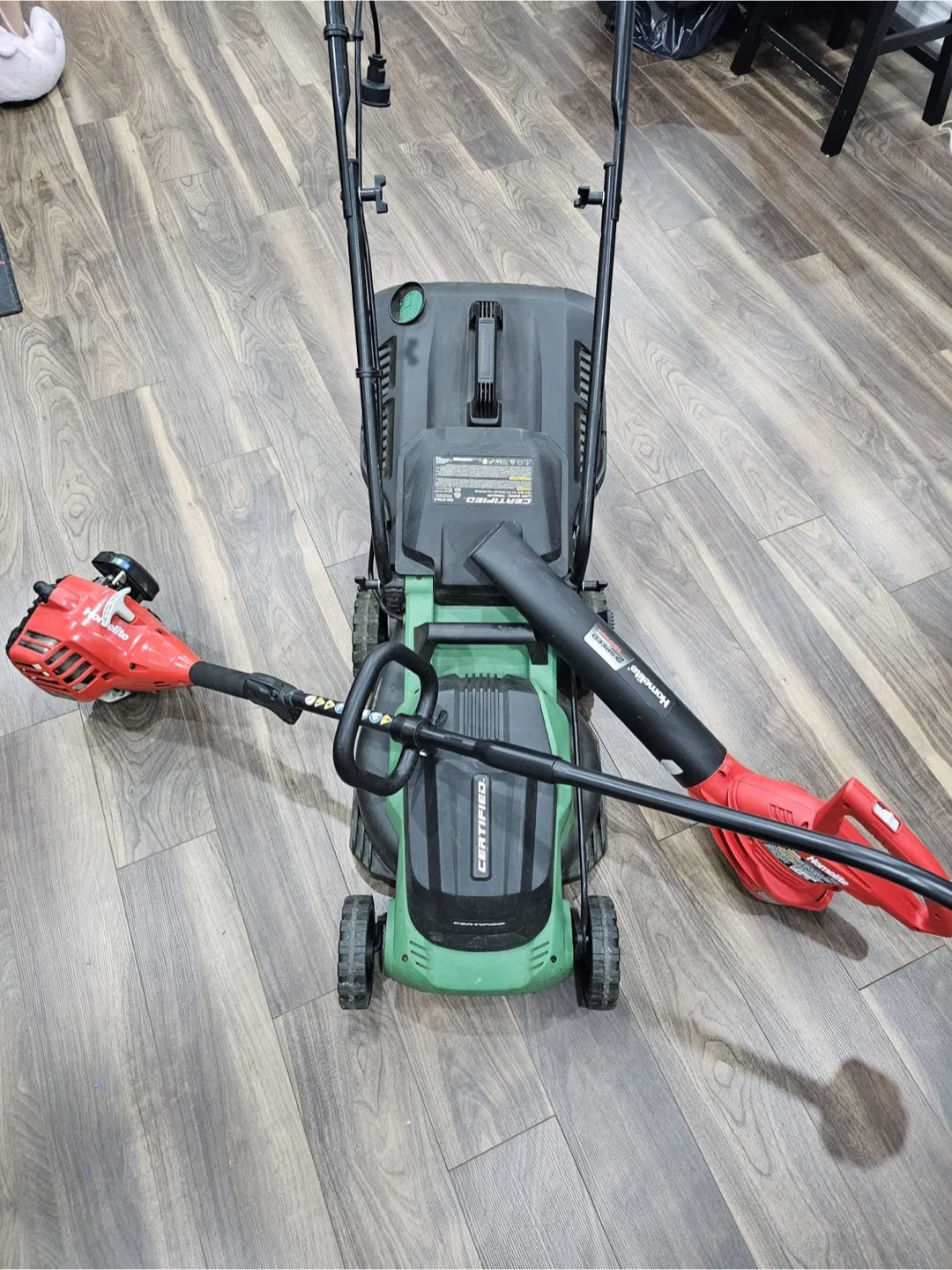 Certified 3-in-1 Lawn Care Kit: Mower, Blower, and Trimmer thumbnail