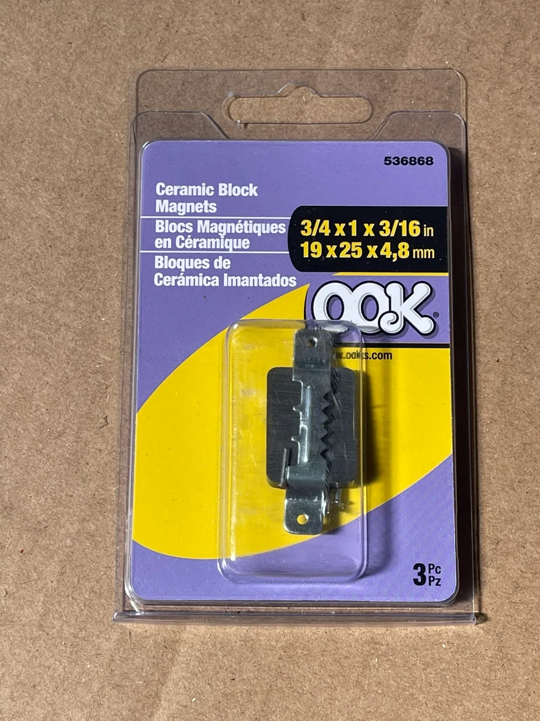 OOK Ceramic Block Magnets - 3 Pack thumbnail