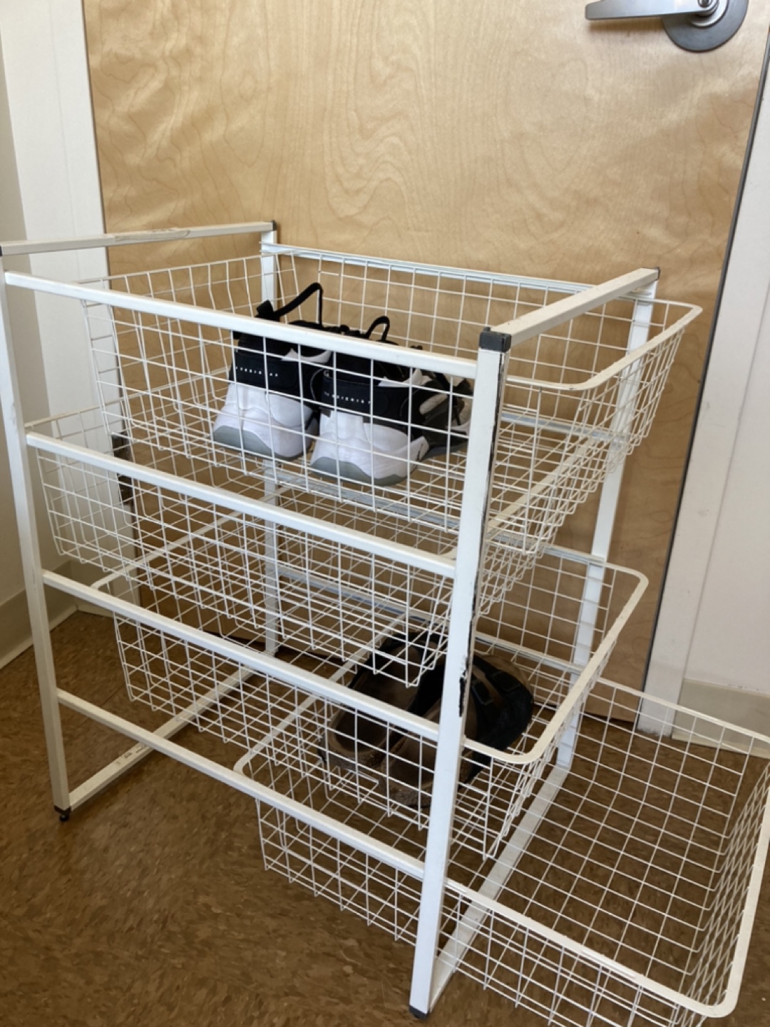 White Metal 4-Tier Rolling Cart Organizer - photo 5