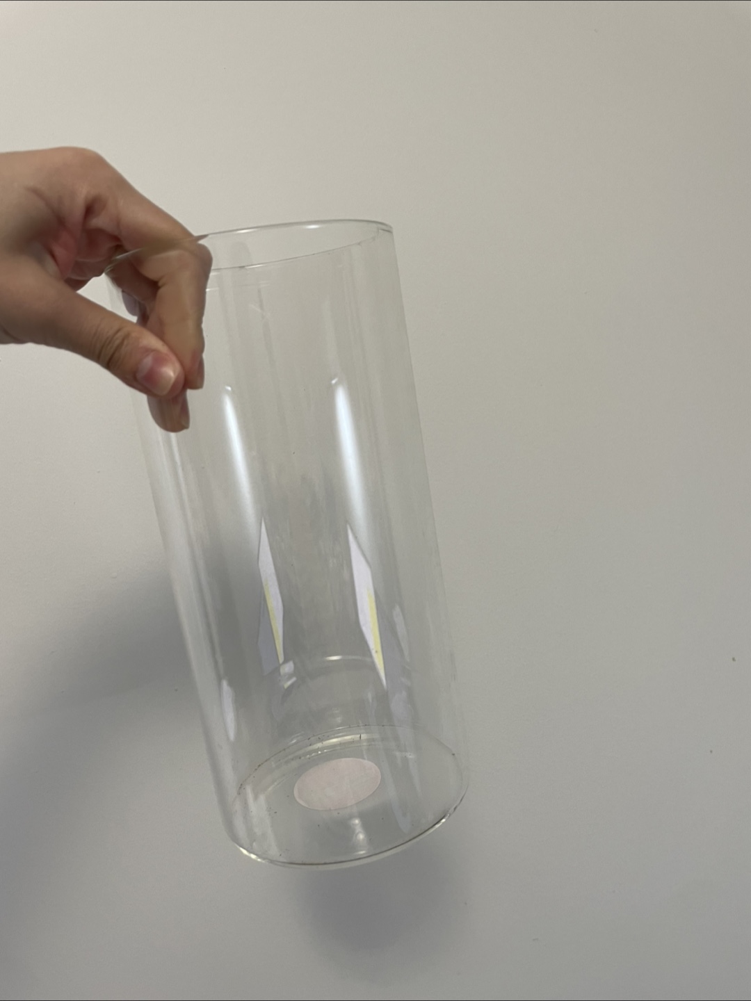 Clear Glass Cylinder Vase