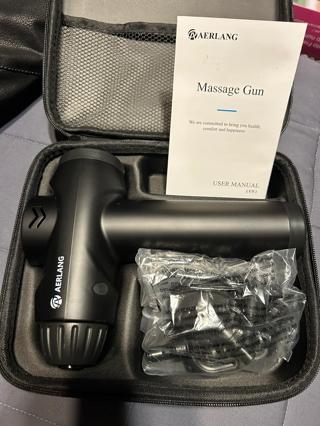 AERLANG Massage Gun with Carrying Case image indicator(2)