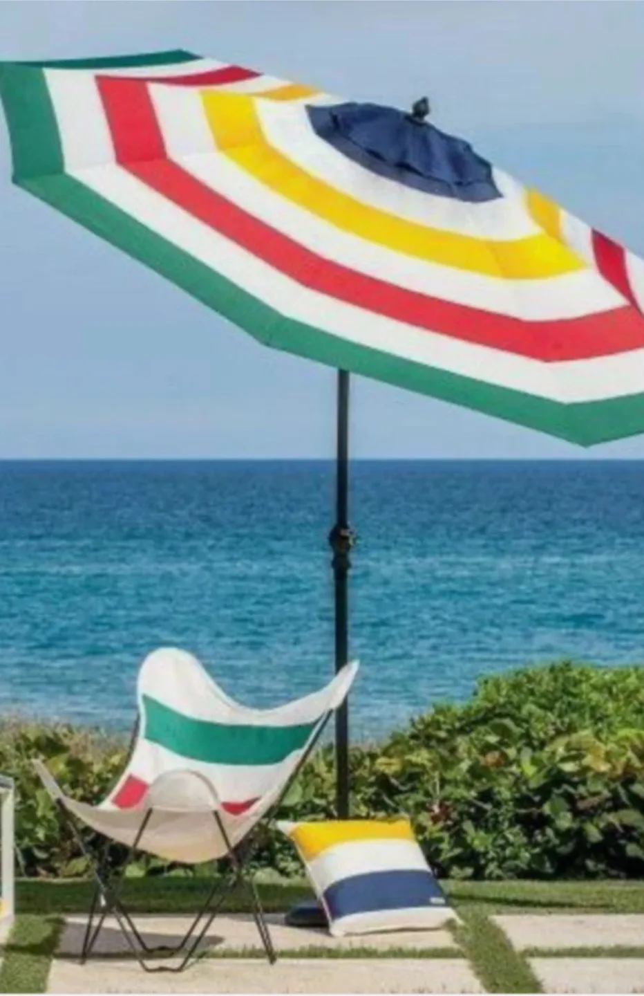 The Hudson’s Bay outdoor umbrella stripes 9ft outdoor market image indicator(8)