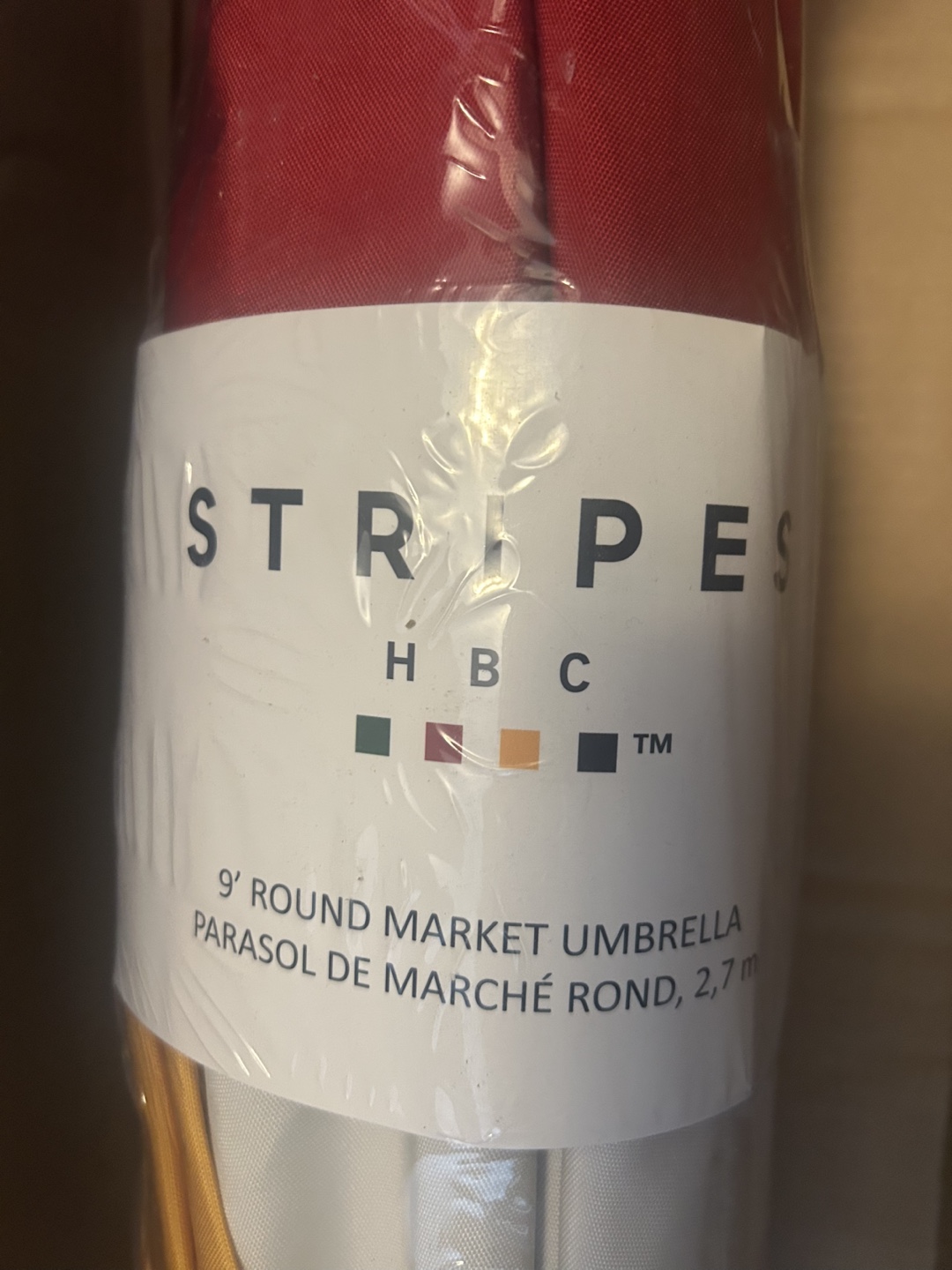 The Hudson’s Bay outdoor umbrella stripes 9ft outdoor market - photo 3