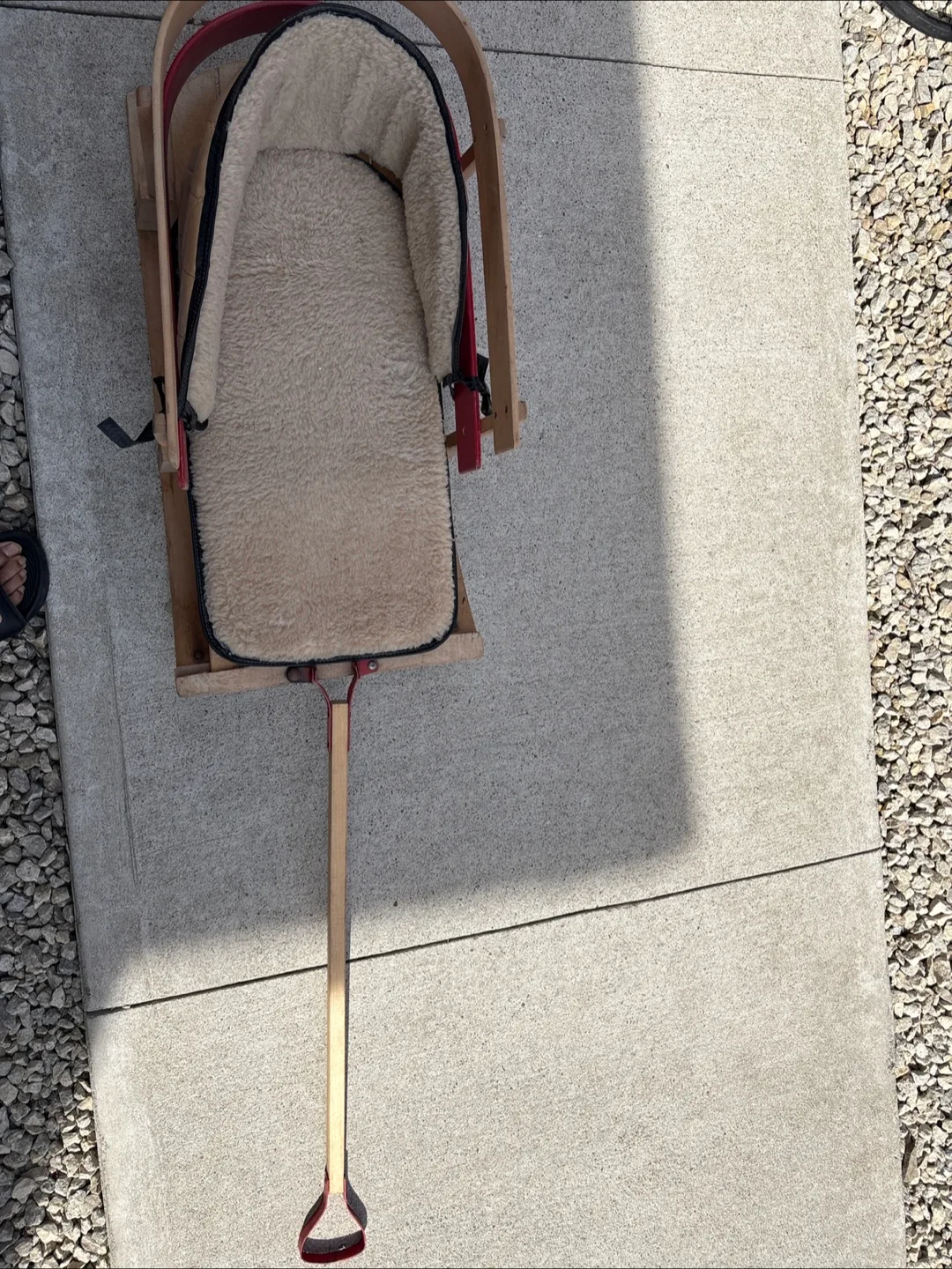 Vintage Wooden Child's Sled thumbnail