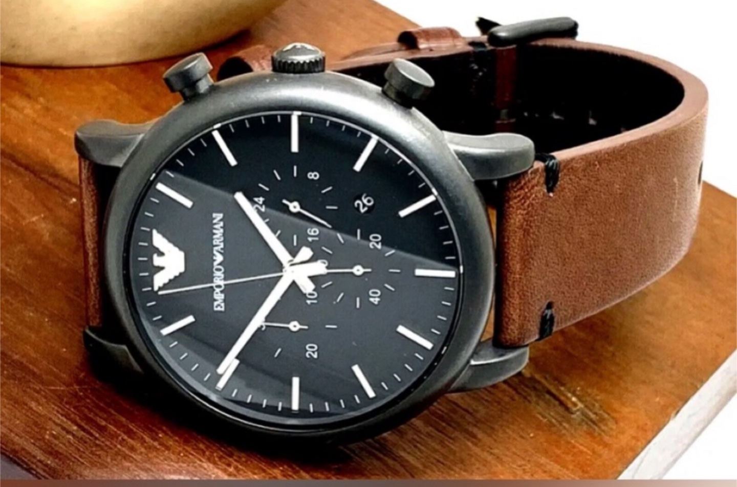 Emporio Armani Men's Leather Watch