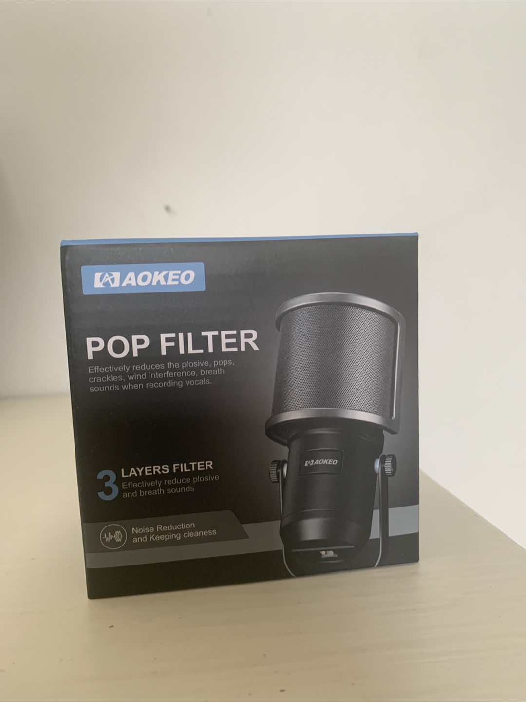 Aokeo Pop Filter for Microphones - 3 Layer Filter