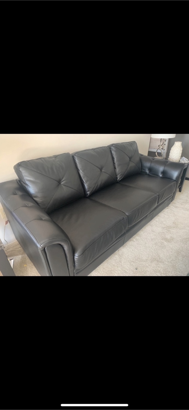 Black Leather sofa