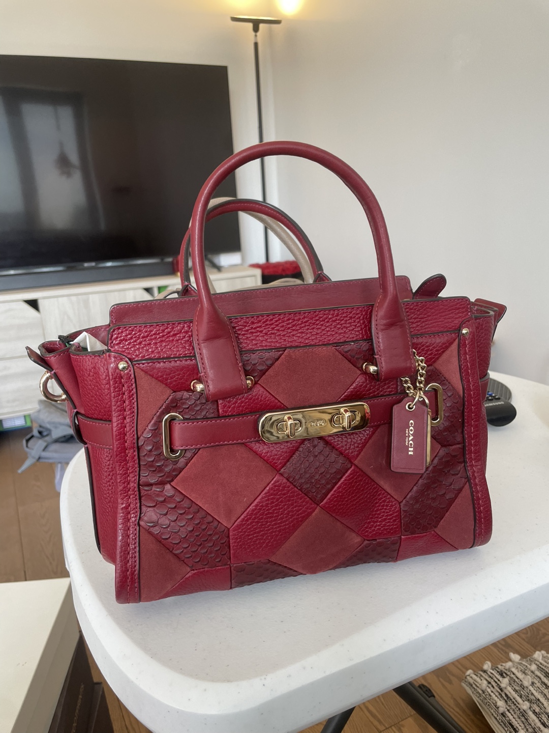 Coach Leather Satchel Handbag