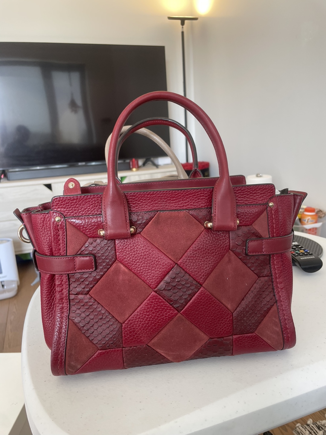 Coach Leather Satchel Handbag - photo 3
