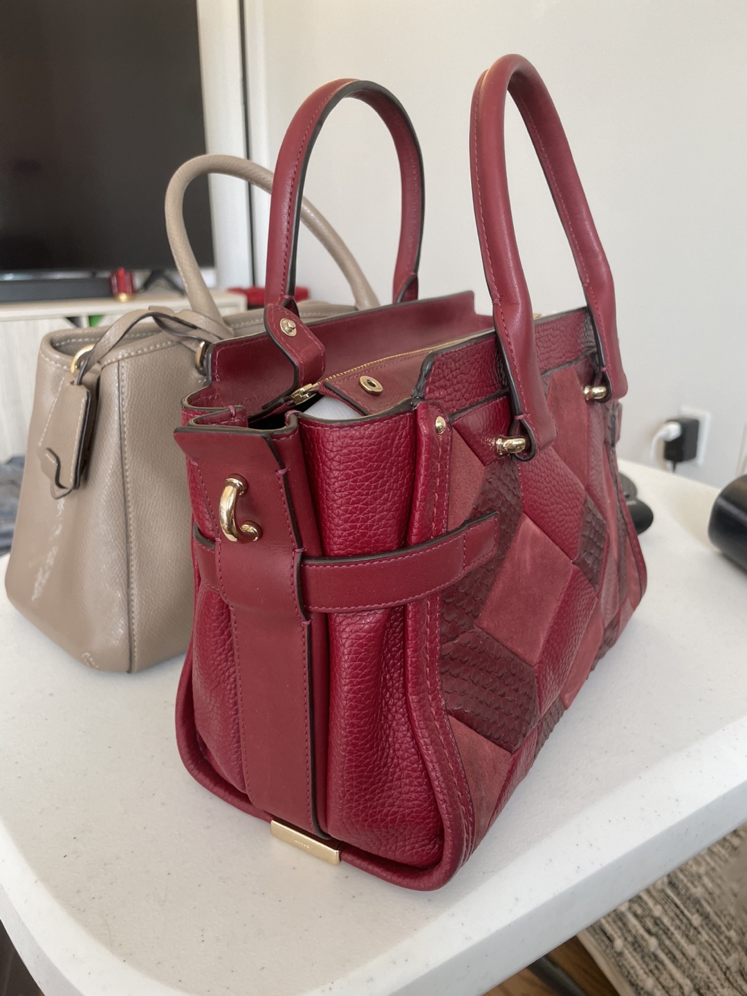 Coach Leather Satchel Handbag - photo 2