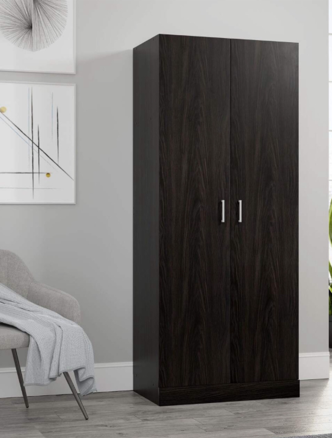 Dark Brown Wardrobe Closet