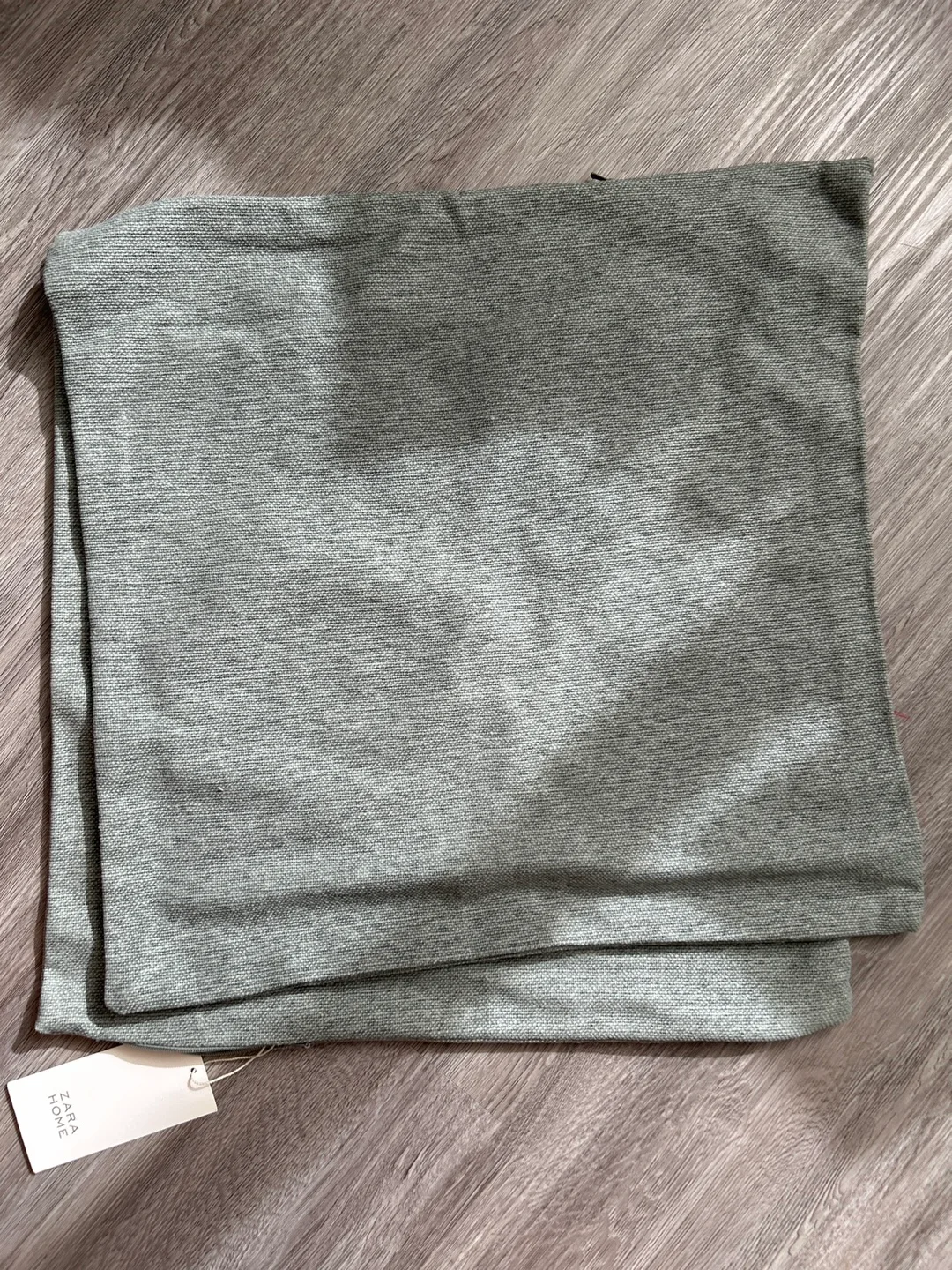Zara Home Grey Green Cushion Covers x 2 thumbnail