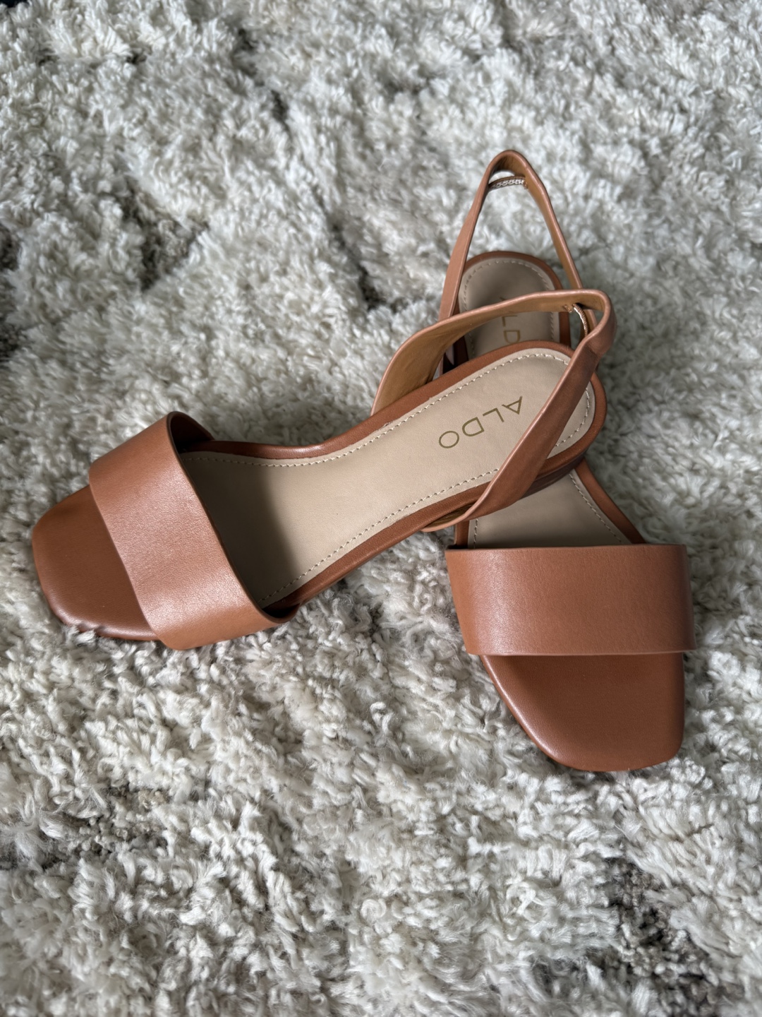ALDO Brown Leather Sandals