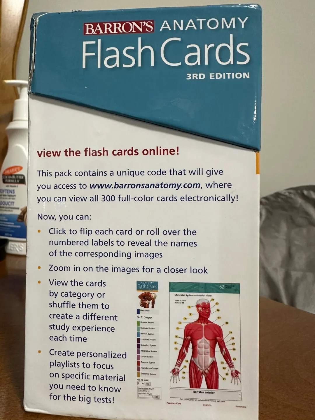 Barron's Anatomy Flash Cards - 3rd Edition image indicator(2)