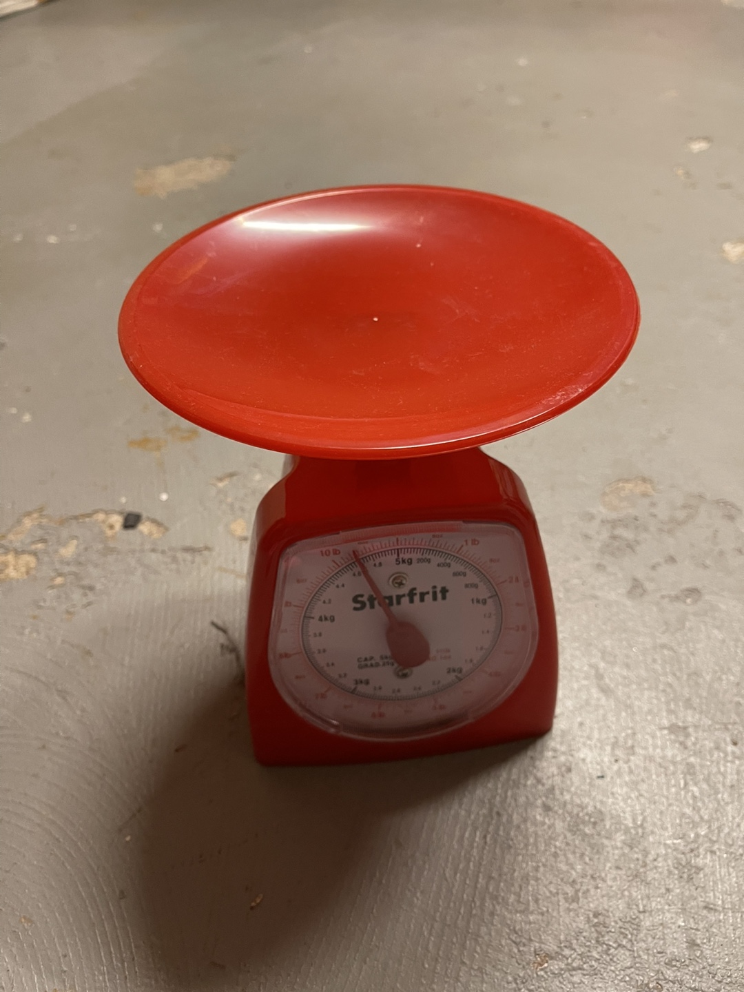 Vintage Red Starfrit Kitchen Scale 🏒