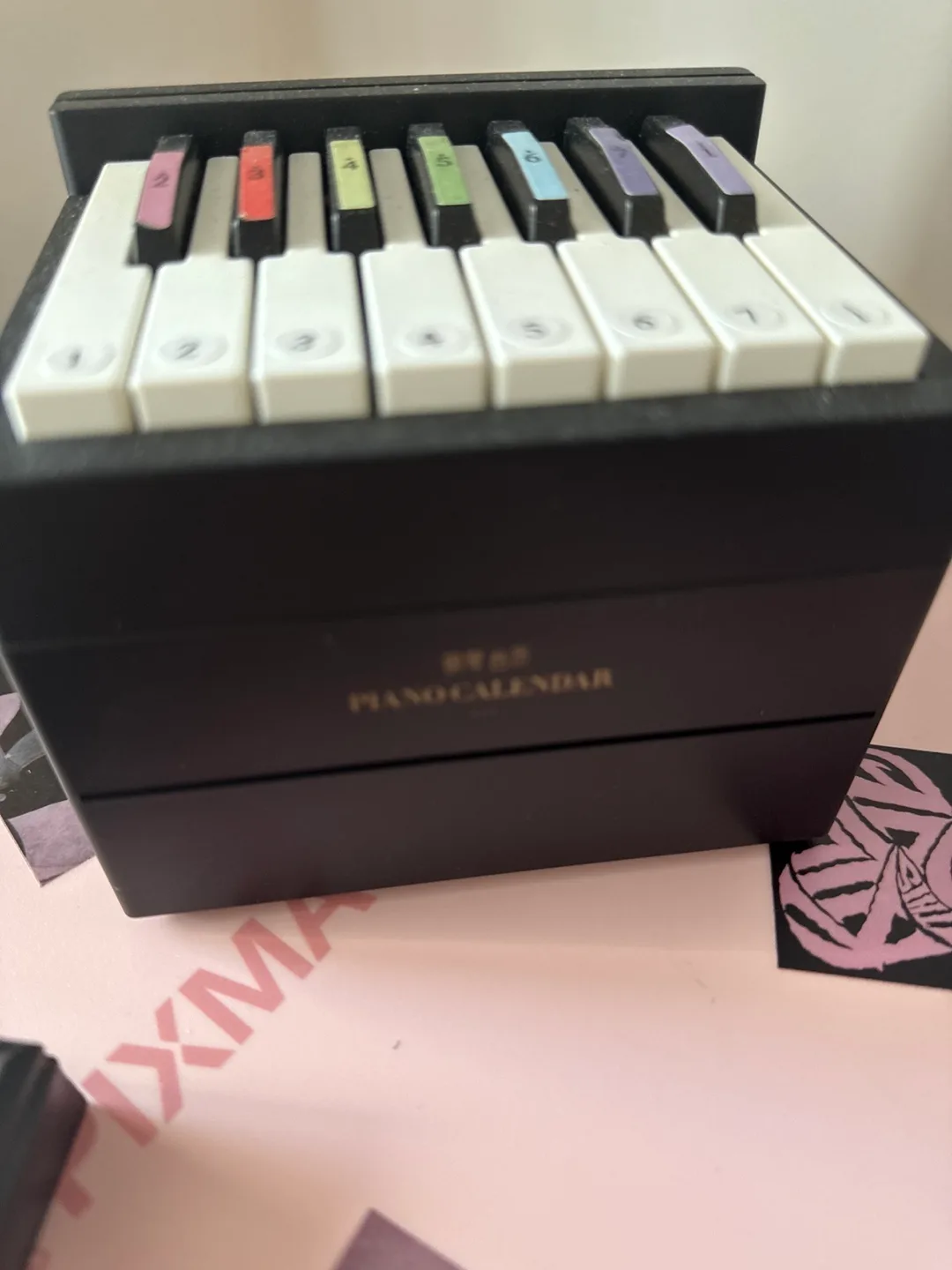 Vintage Piano Calendar Desk Organiser thumbnail