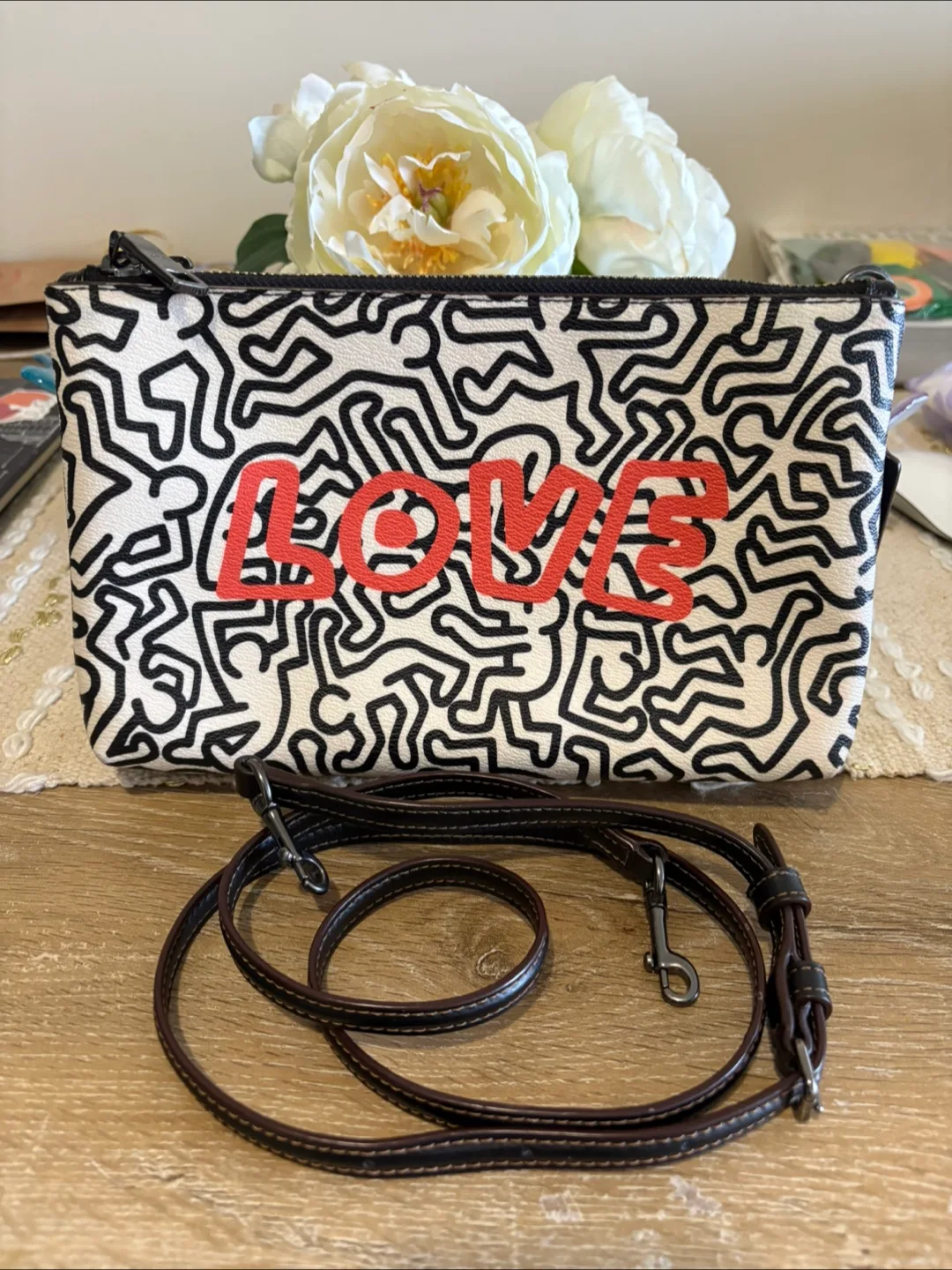 Coach x Keith Haring Love crossbody bag thumbnail