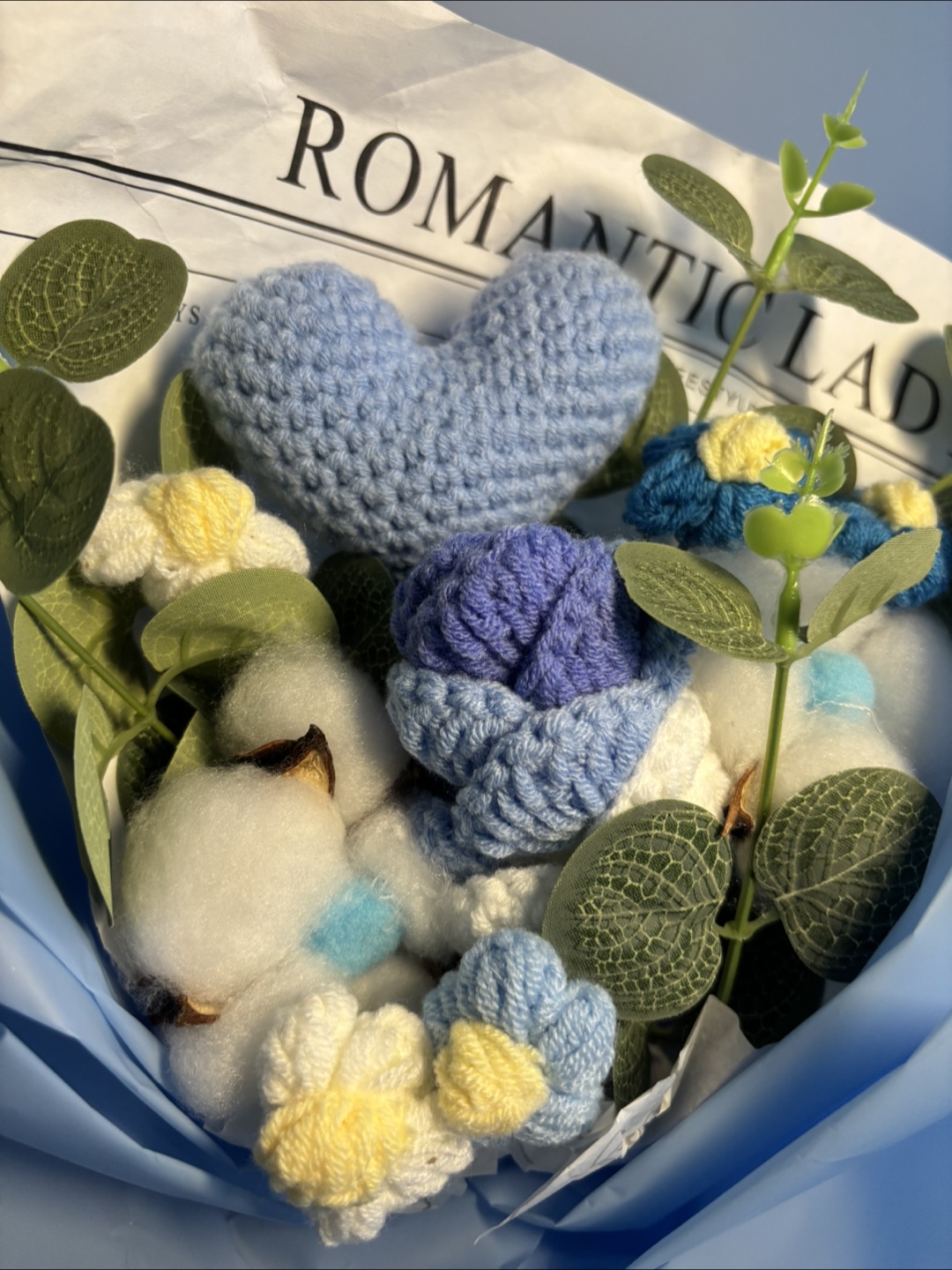 Handmade Crochet/Knitted Flower Bouquet