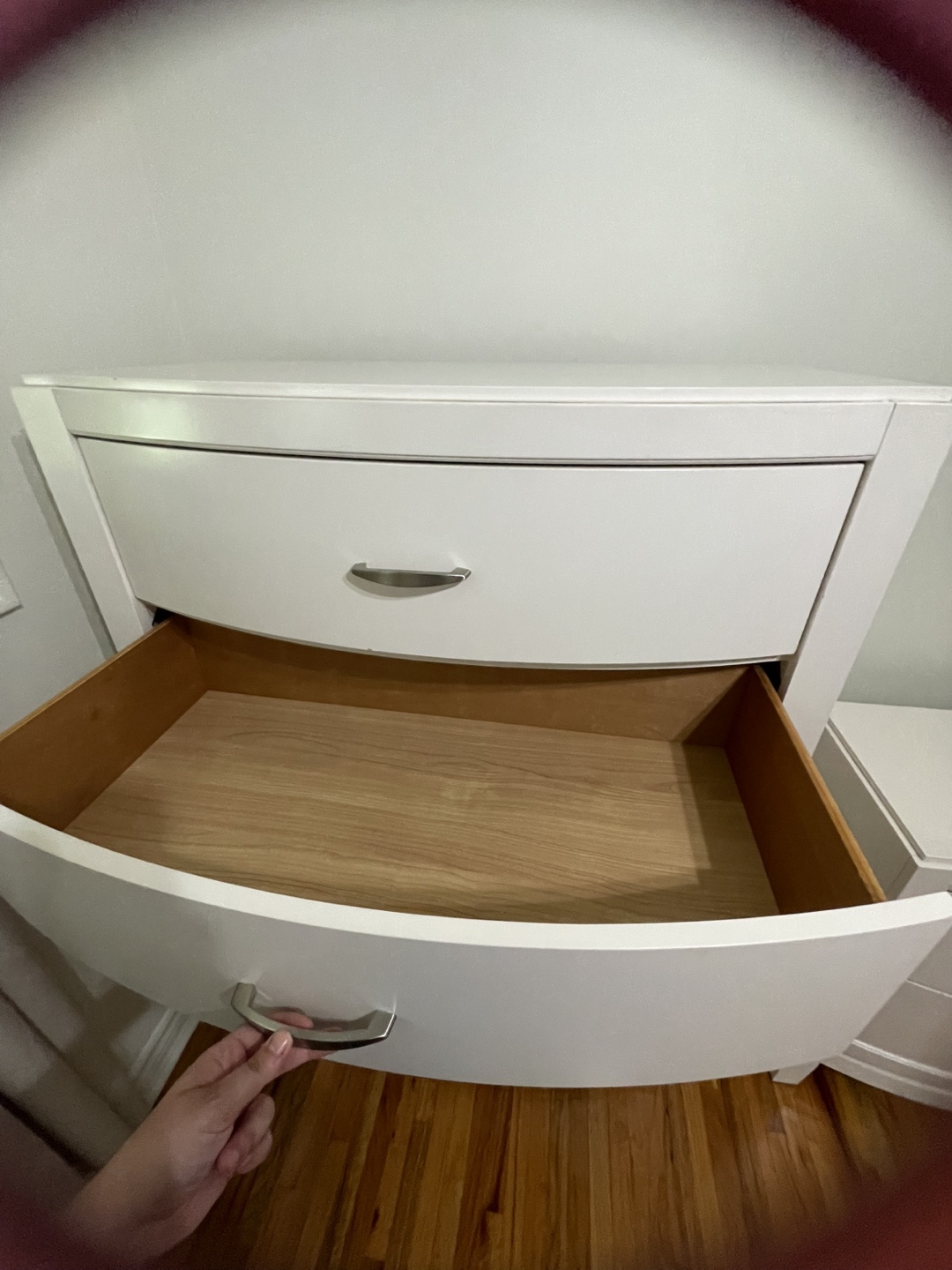 White IKEA bedroom set - dresser and nightstand - photo 5