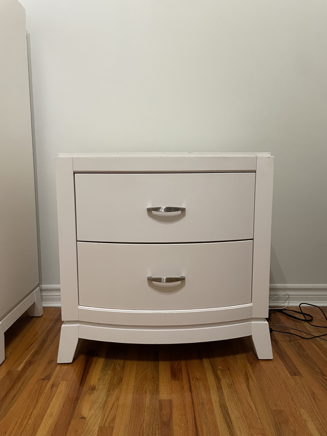 White IKEA bedroom set - dresser and nightstand - photo 3