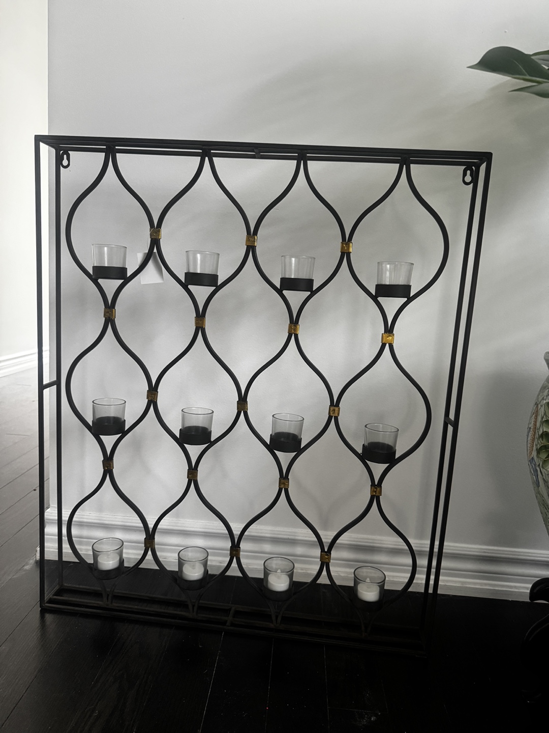 Metal Candle Holder Wall Decor