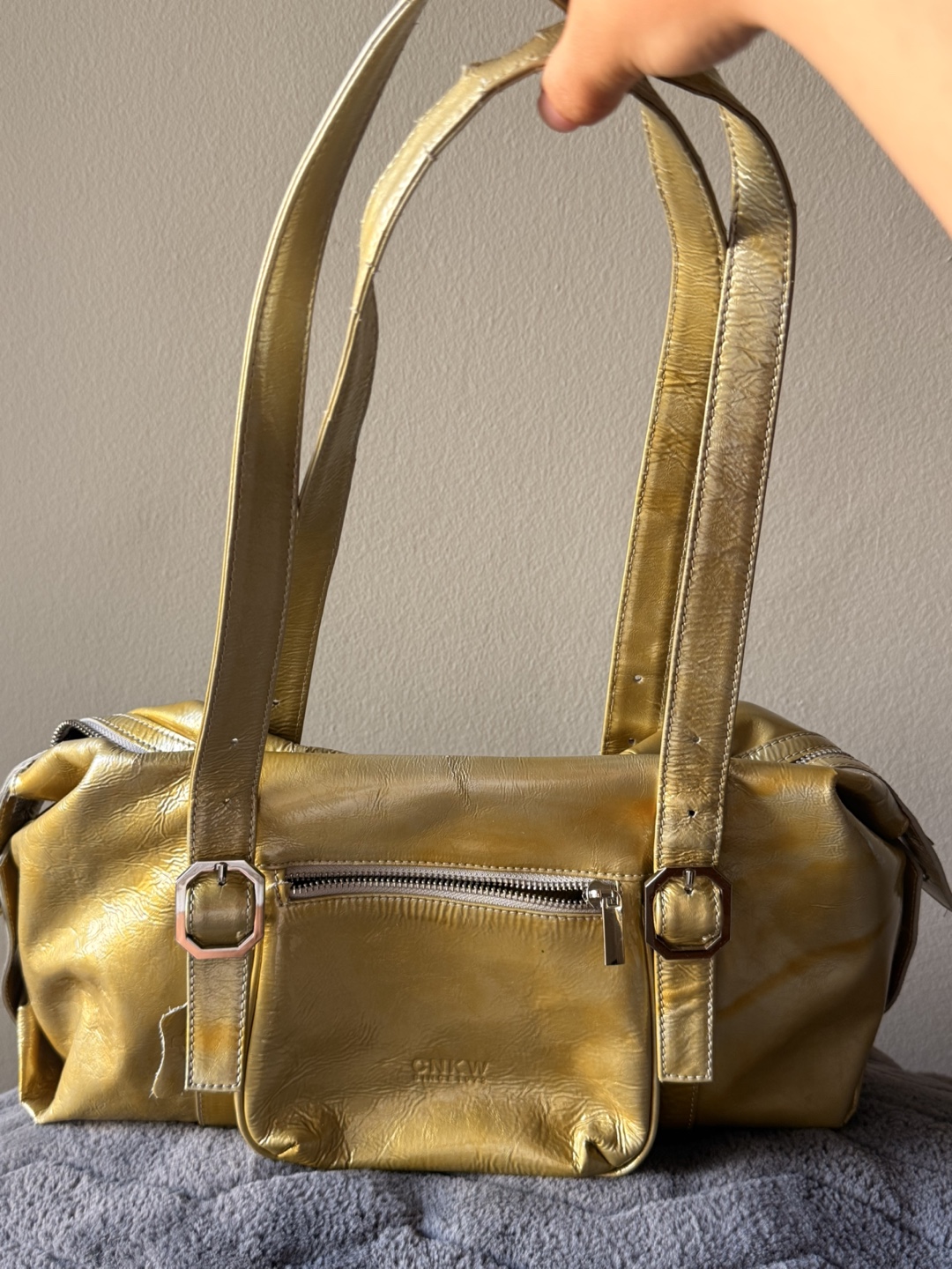 CNKW Designs Yellow Leather Handbag - photo 4
