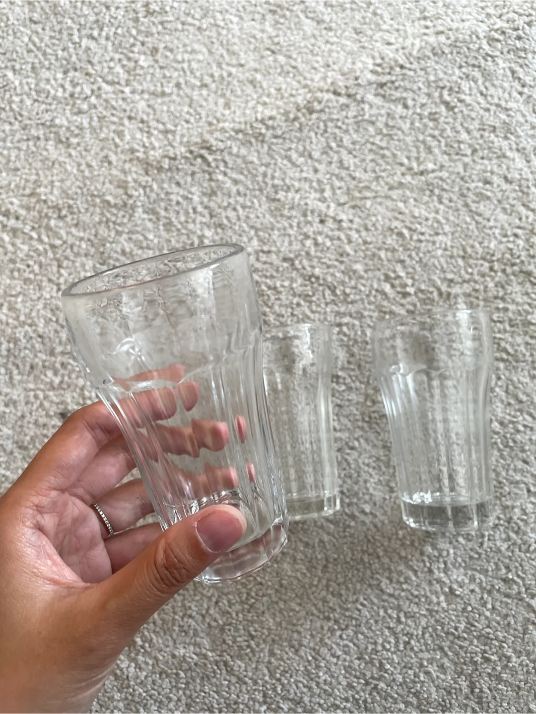 Set of three vintage-style glasses thumbnail