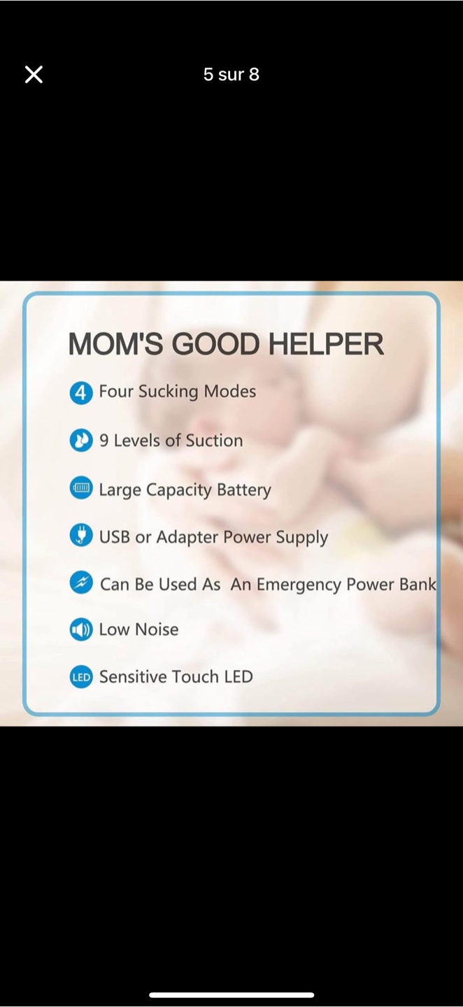 Mom's Good Helper Double Electric Breast Pump with Accessories - photo 4