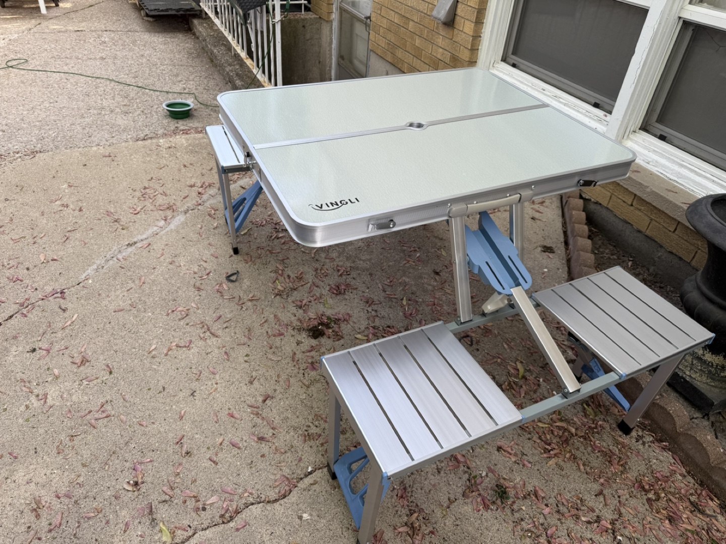 Portable Folding Picnic Table with 4 Seats - photo 2