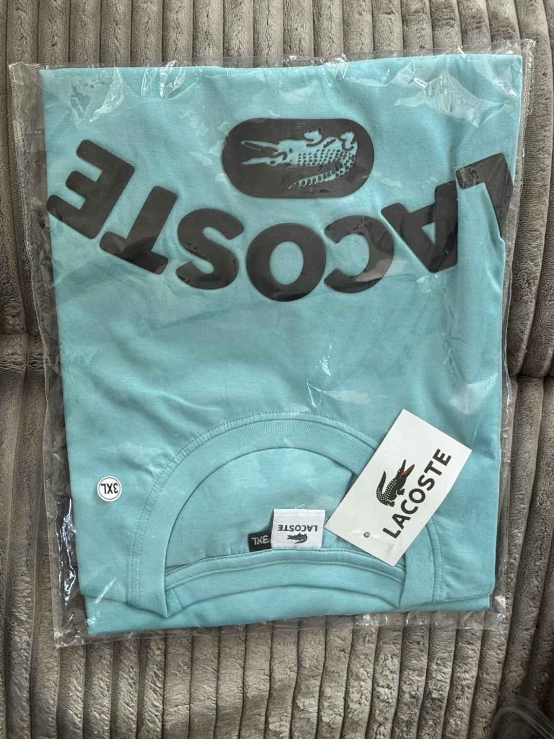 Lacoste Men's 3XL Light Blue T-Shirt - photo 3