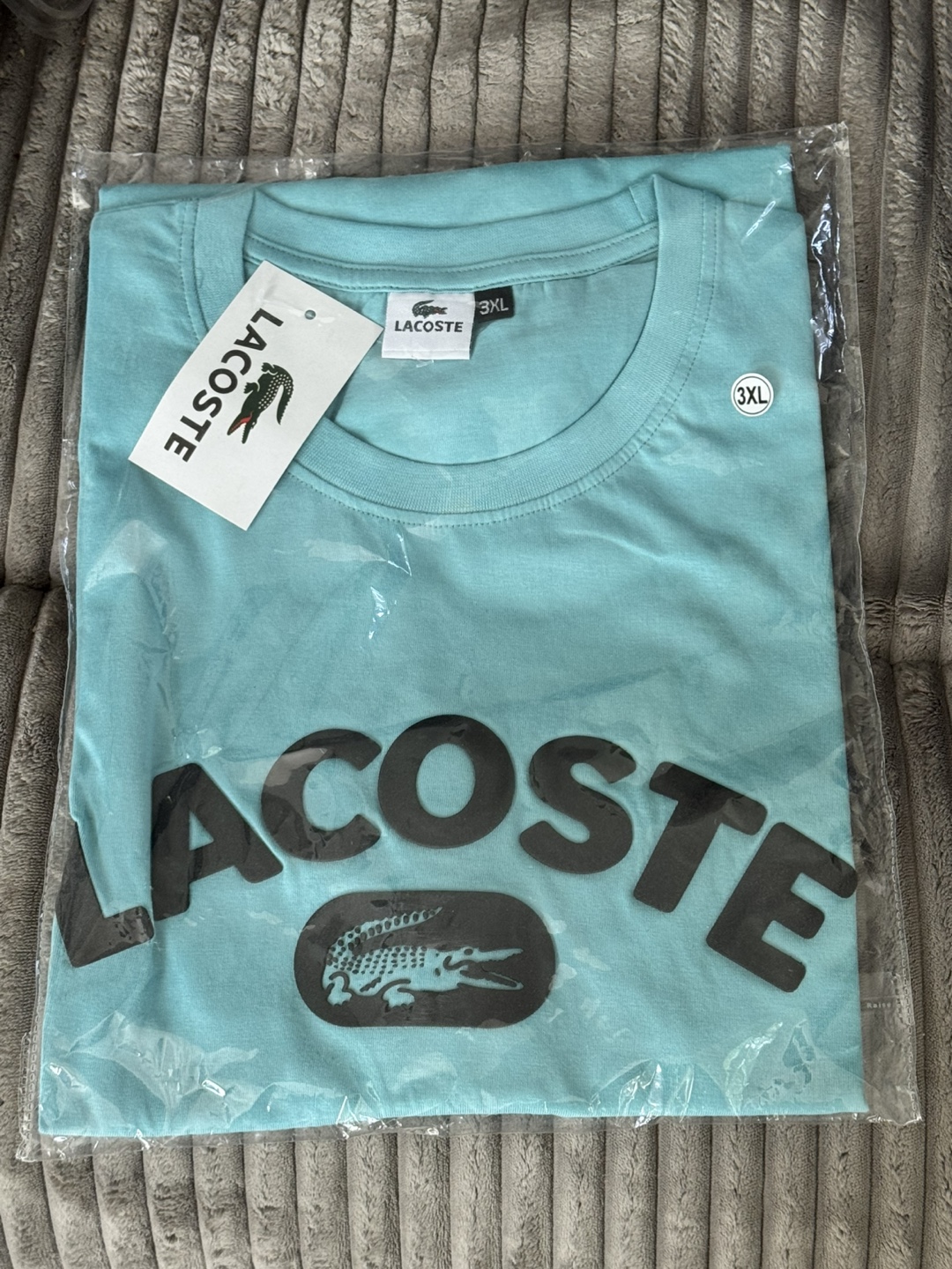 Lacoste Men's 3XL Light Blue T-Shirt