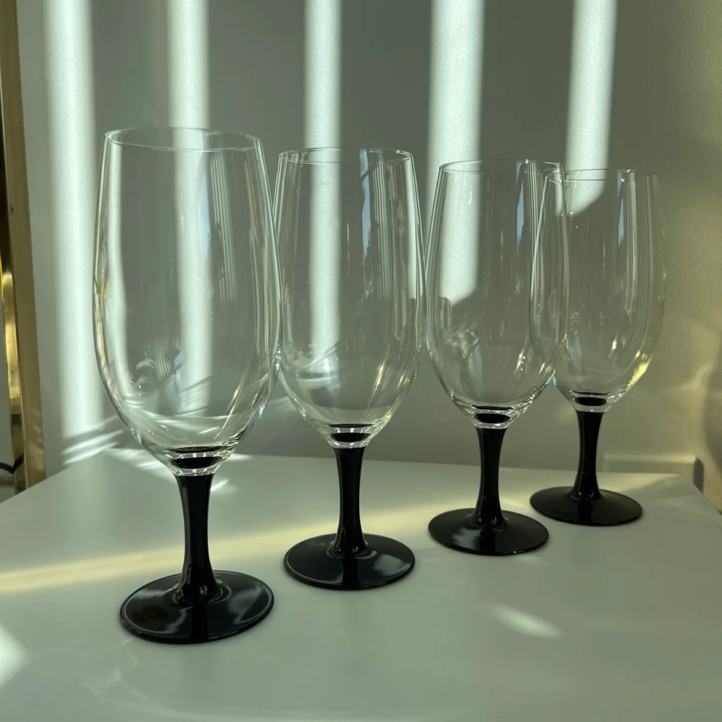 🏒Set of four vintage beer/water glasses Luminarc thumbnail