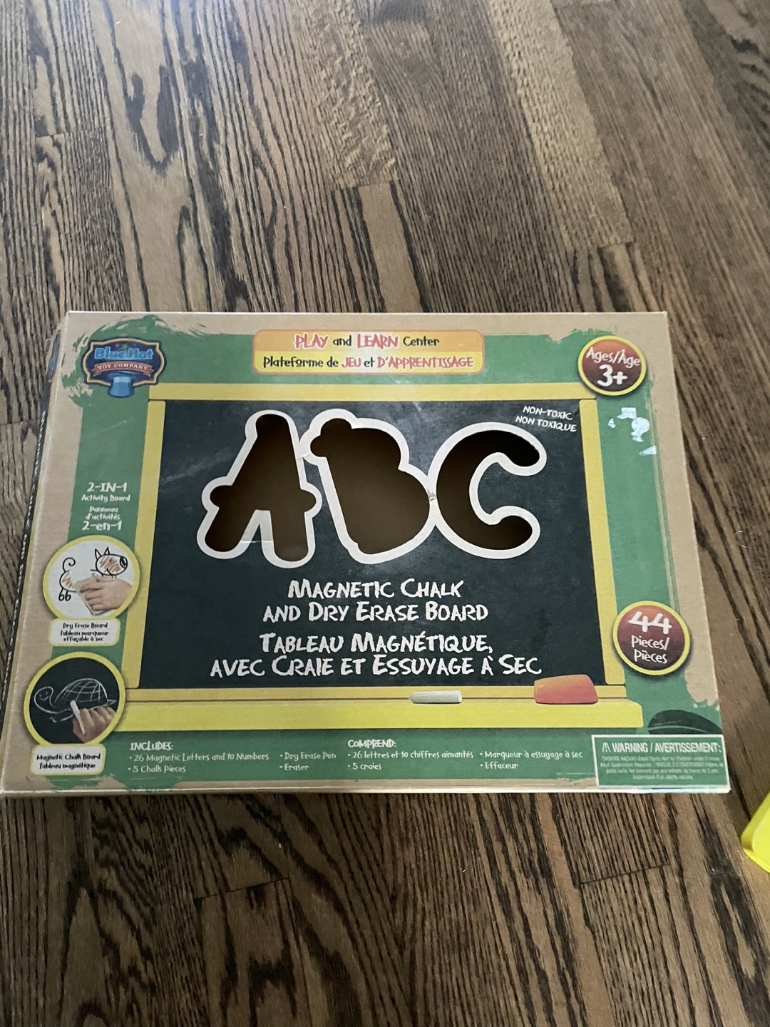 Melissa & Doug 2-in-1 Magnetic Chalk and Dry Erase Board