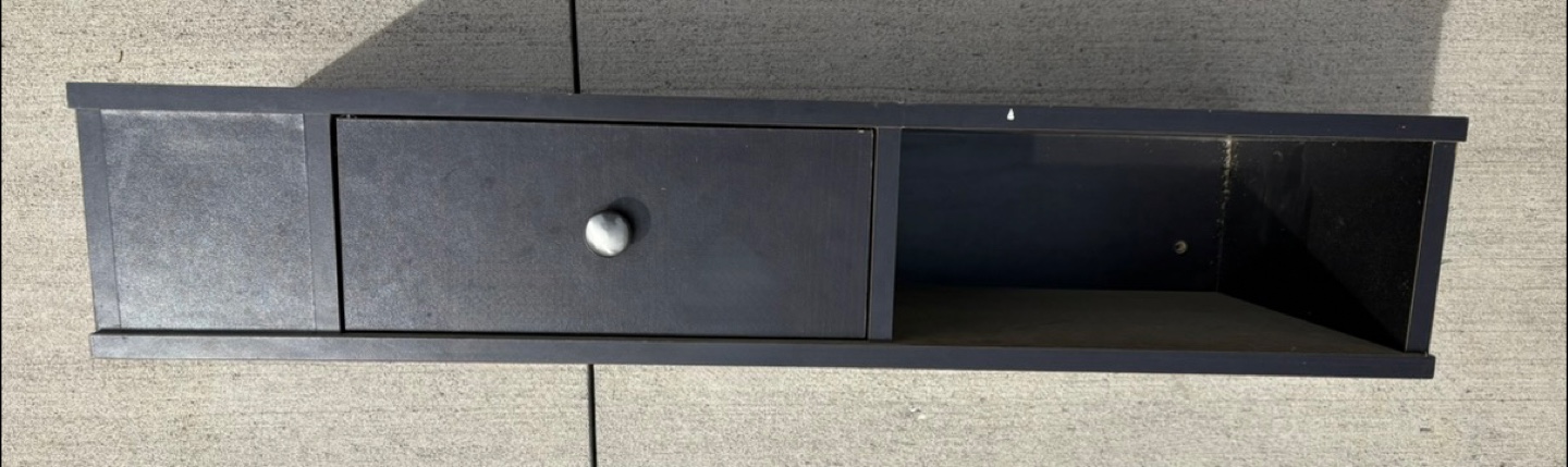 Black Salon Shampoo Bowl with Cabinet