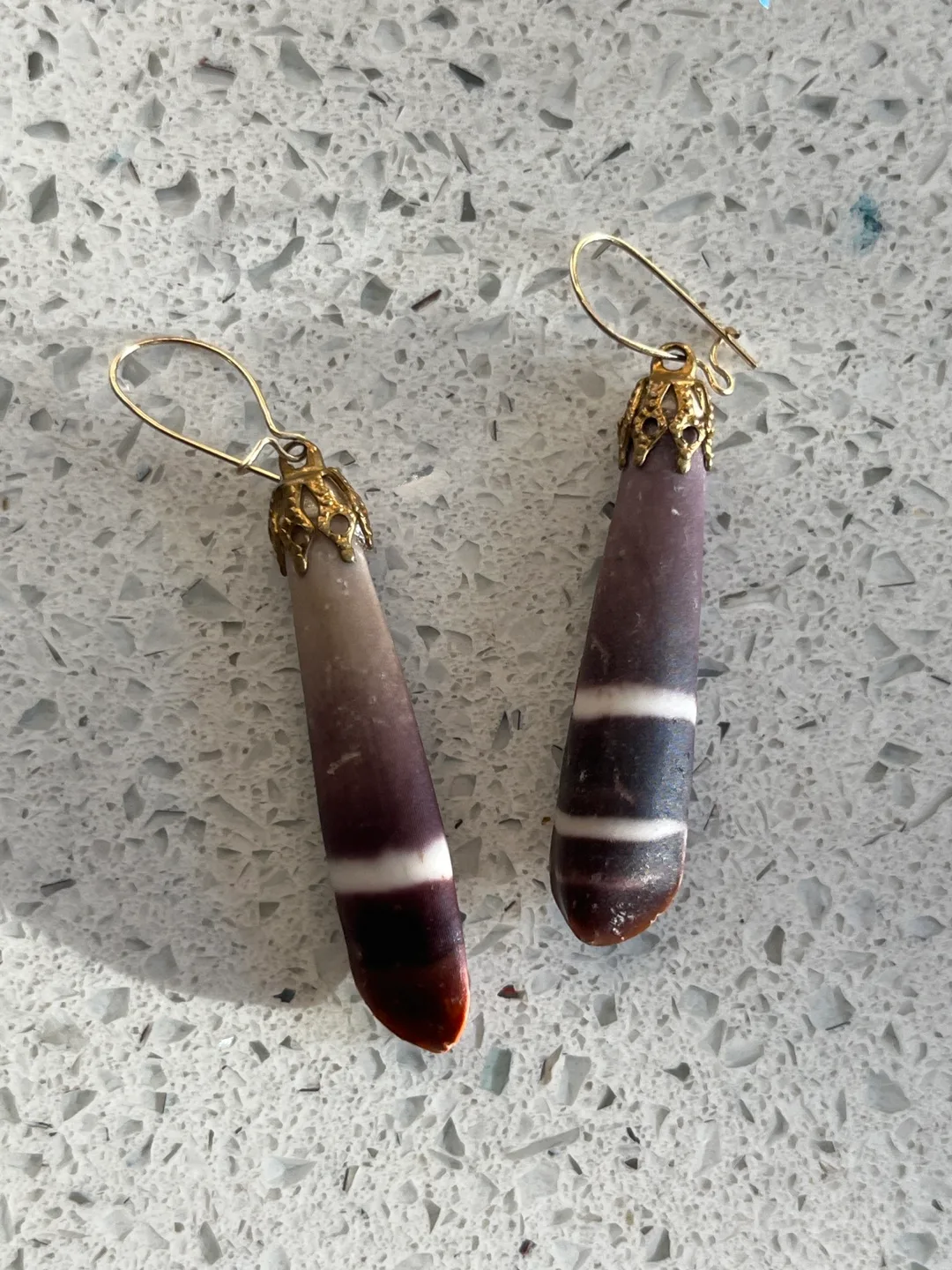 Red Horn & Chunky Sea Urchin Natural Necklace and earrings image indicator(5)