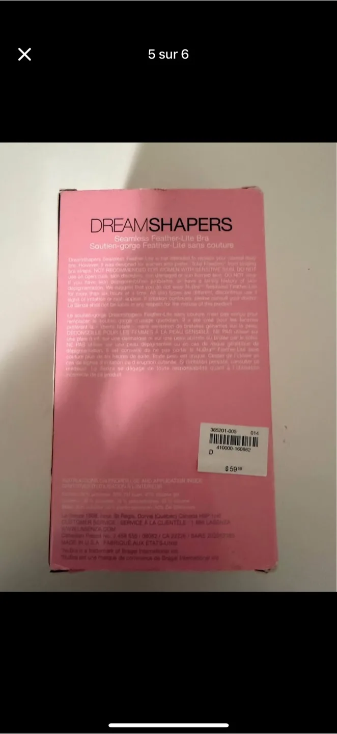 Dreamshapers La Senza Seamless Feather-Lite Bra - Size D thumbnail