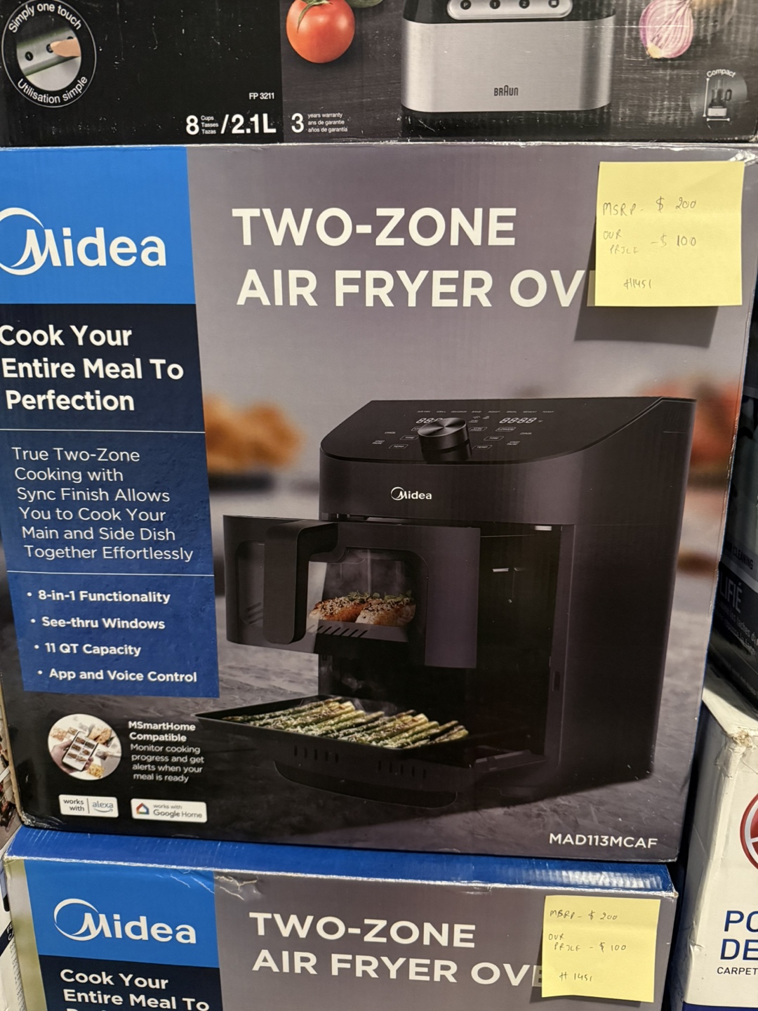 Midea Two-Zone Air Fryer Oven - 11QT