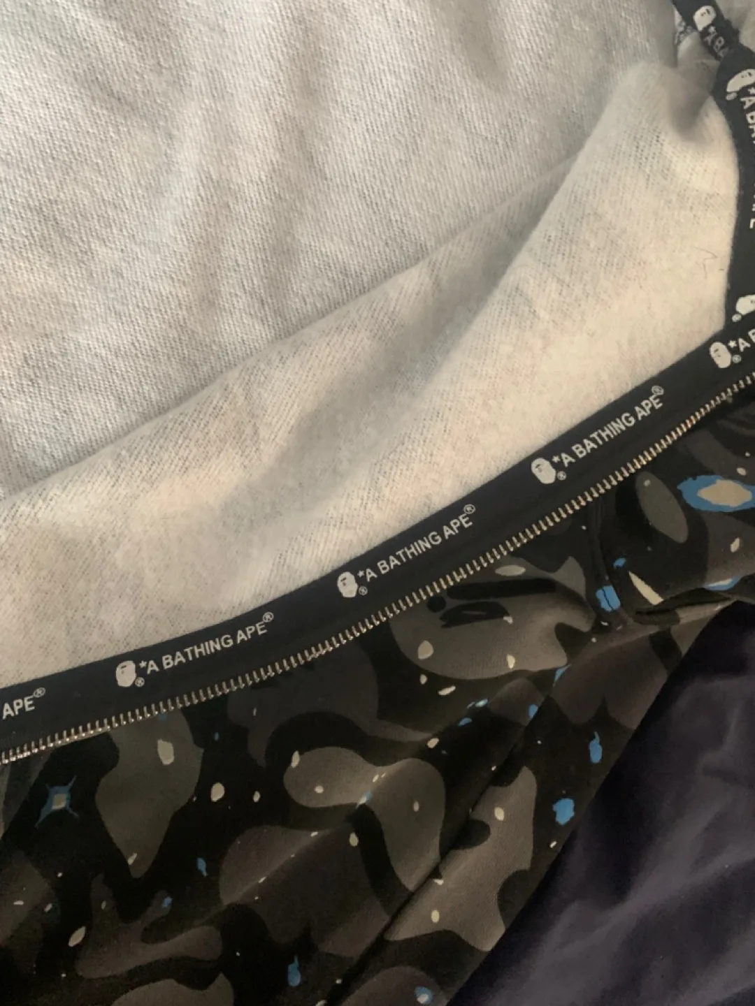 A Bathing Ape Shark Camo Zip-Up Hoodie image indicator(2)