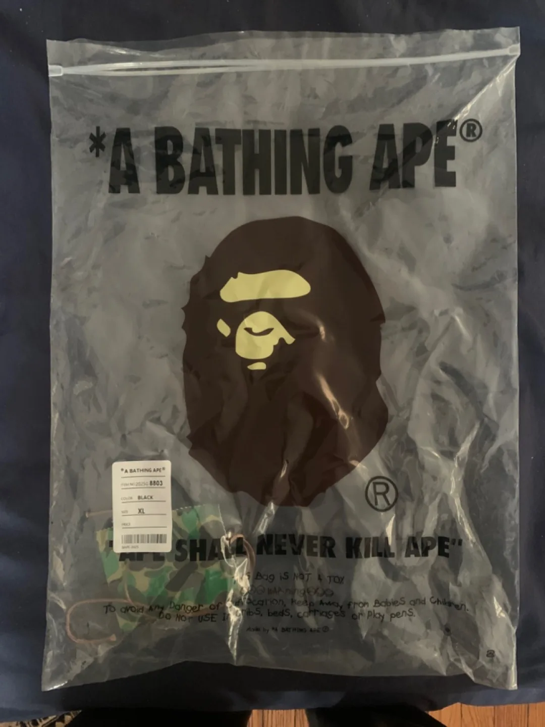 A Bathing Ape Shark Camo Zip-Up Hoodie image indicator(6)