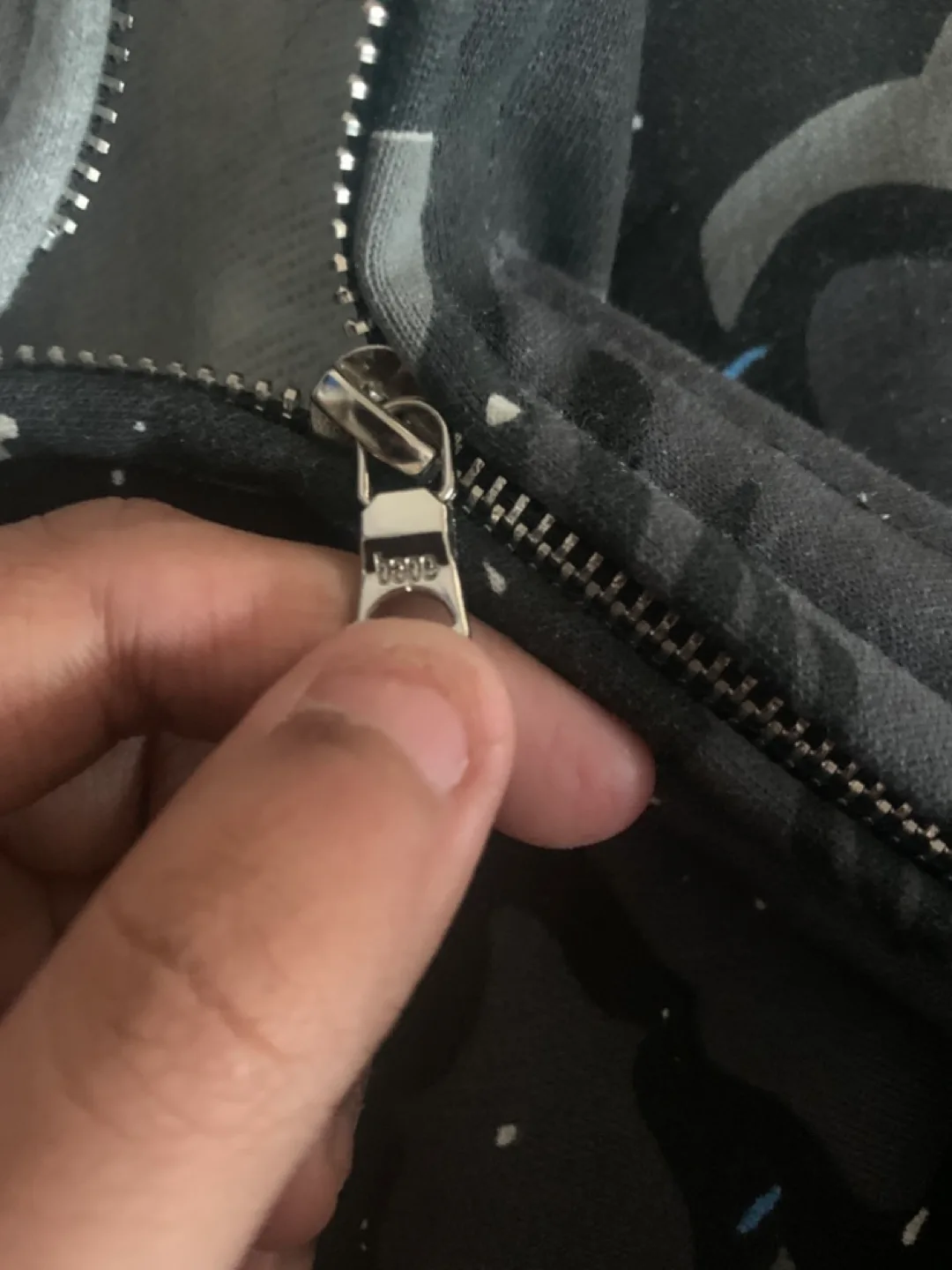 A Bathing Ape Shark Camo Zip-Up Hoodie image indicator(3)