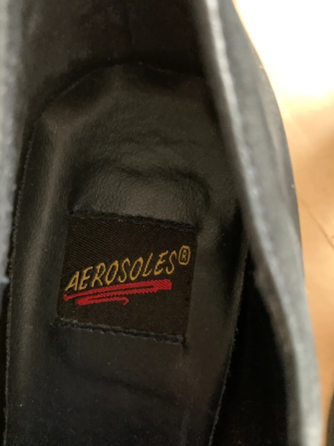 Aerosoles Dark Blue Suede Slip-On heels image indicator(2)