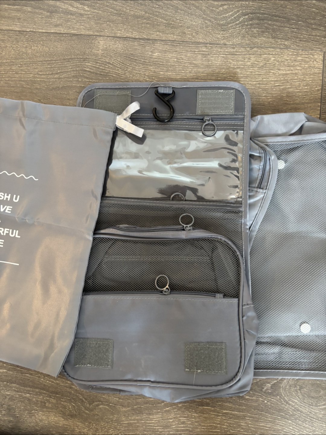 9 - Piece Grey Travel Packing Organiser Set - photo 3