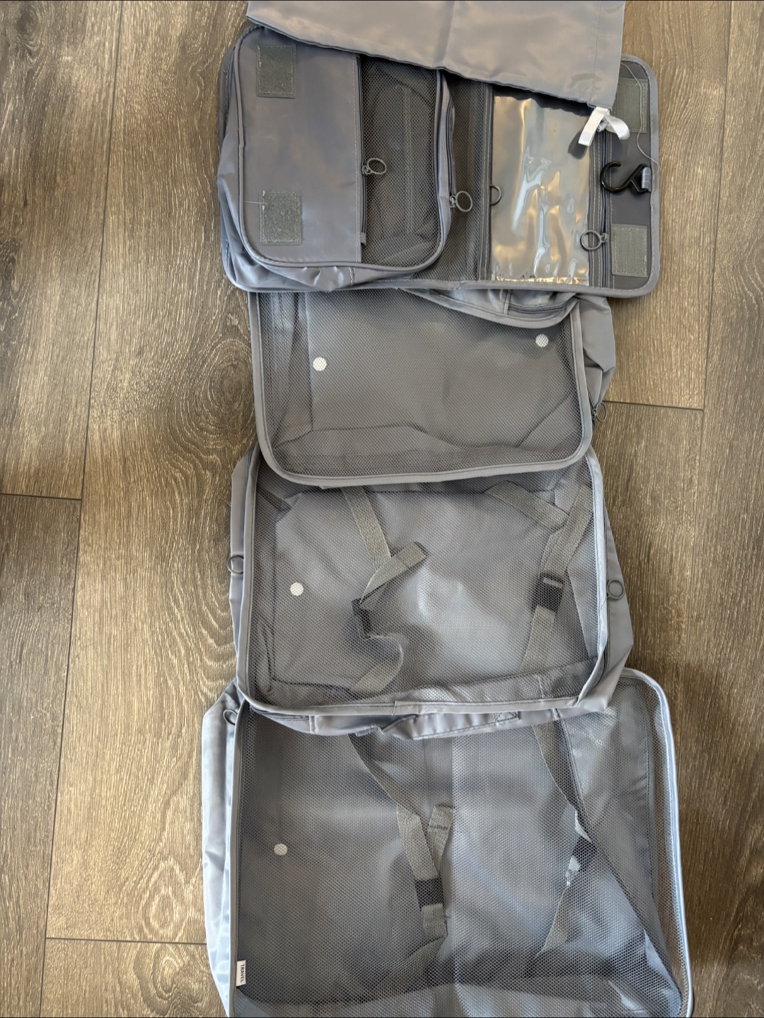 9 - Piece Grey Travel Packing Organiser Set - photo 5