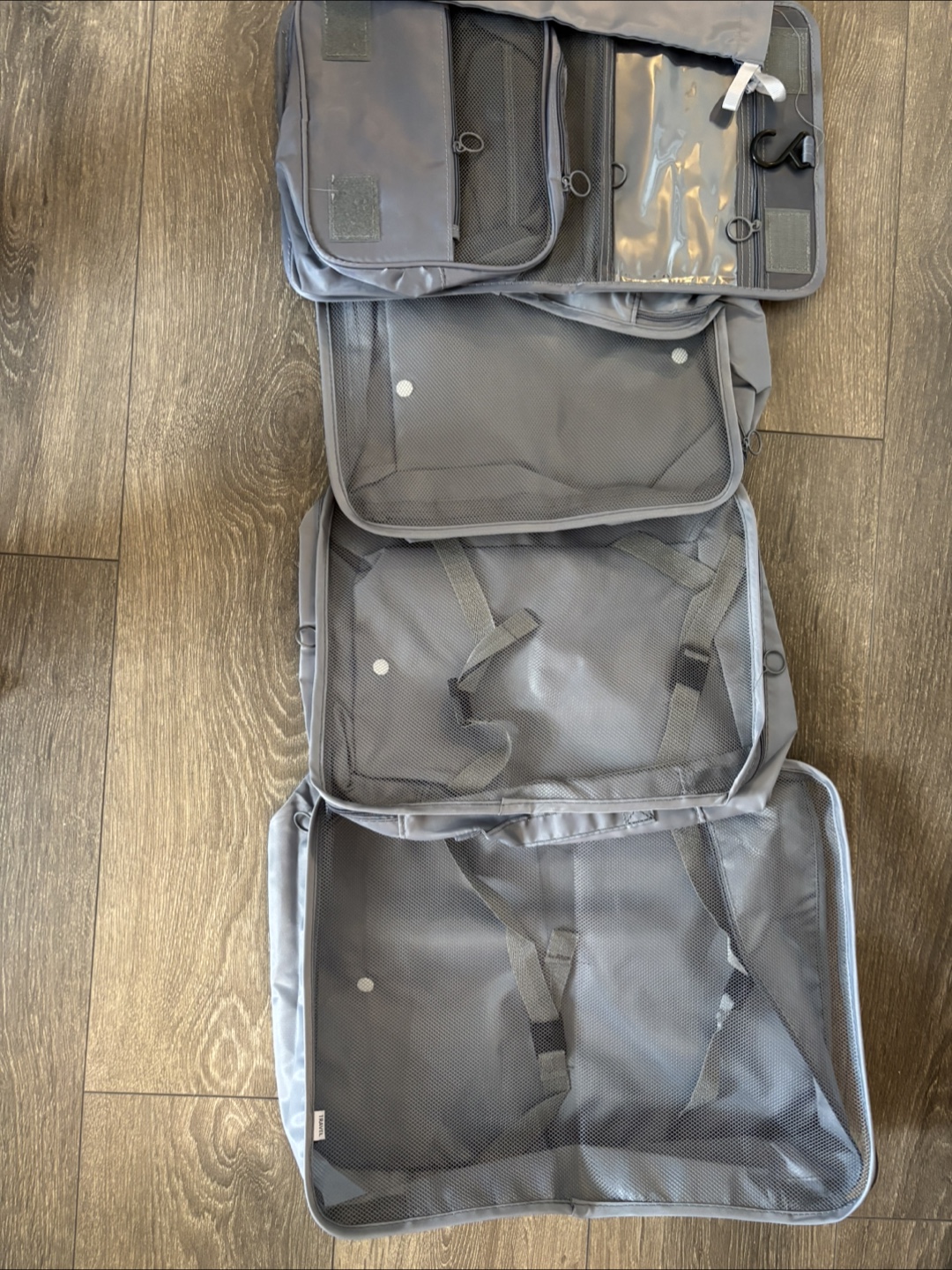 9 - Piece Grey Travel Packing Organiser Set - photo 2