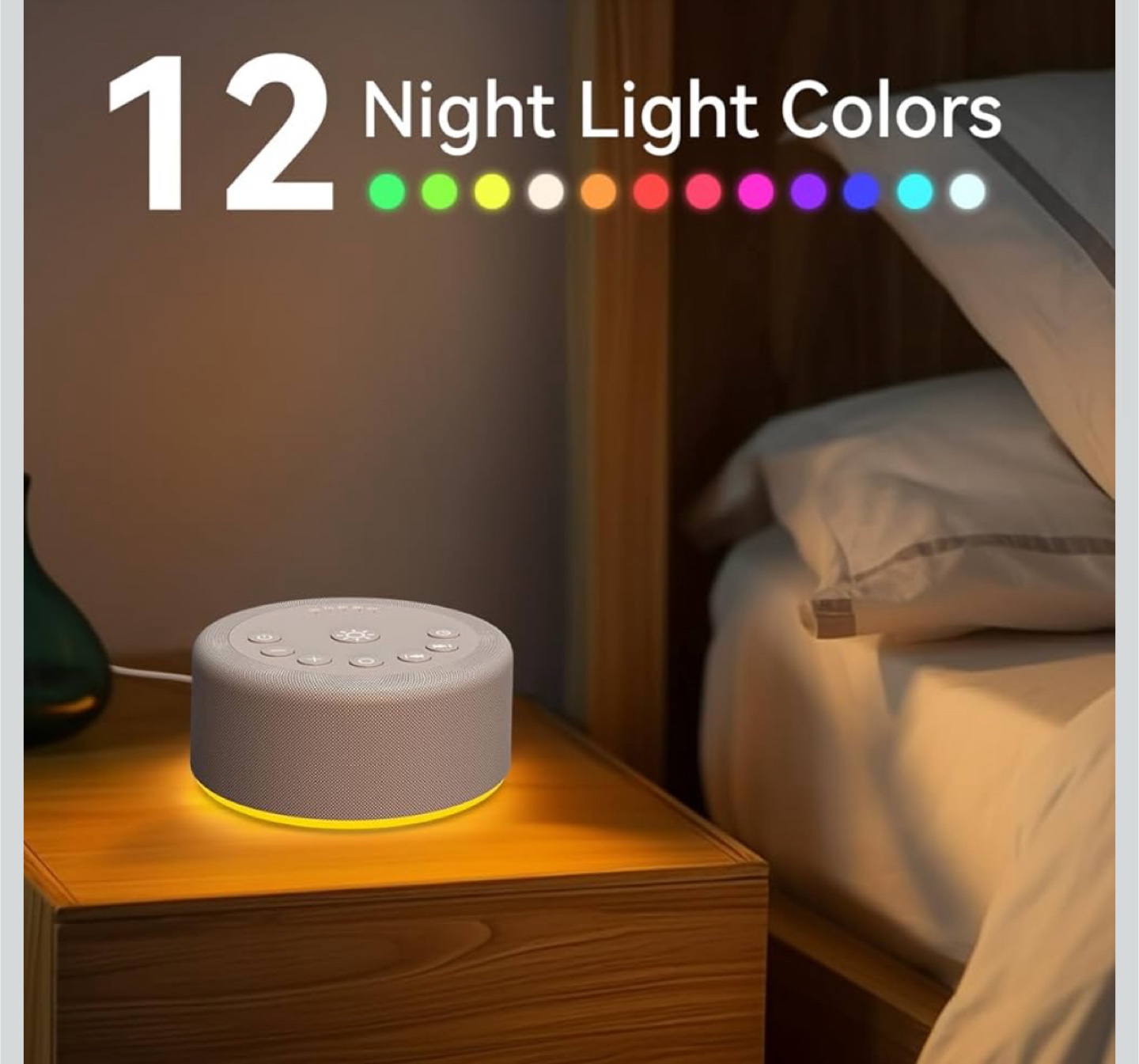 White noise Sound Machine with Night Light - photo 5
